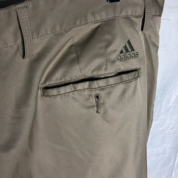 Adidas Men's ClimaLite Golf Pants Khaki Tan Size 36X30 Polyester - Picture 3 of 8